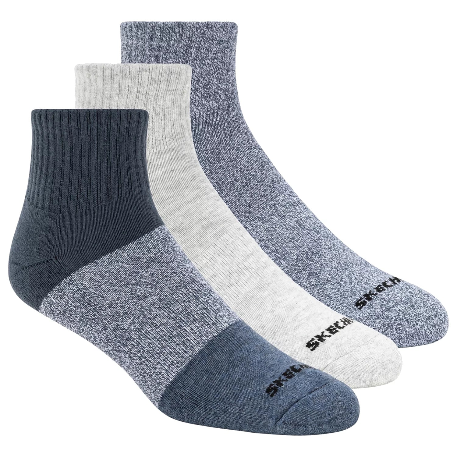 Skechers 3pk Ανδρικές κάλτσες Qtr Colorbloc S118998-BLU
