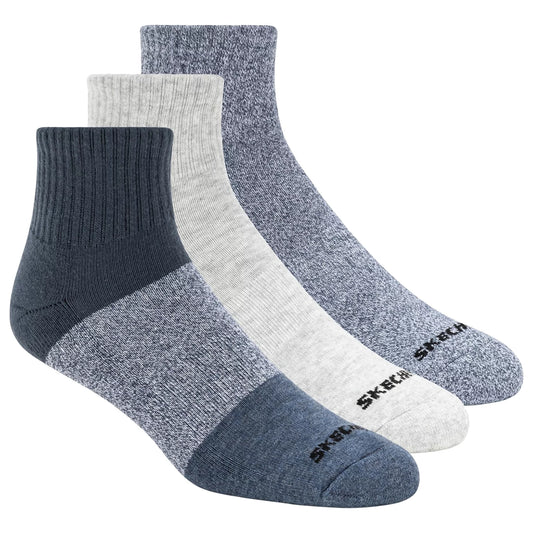Skechers 3pk Ανδρικές κάλτσες Qtr Colorbloc S118998-BLU