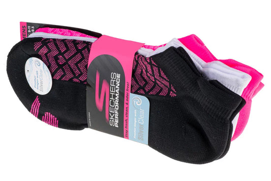 Skechers 3pk Γυναίκες 1/2 Terry κάλτσες χαμηλής κοπής S115103-BKPK