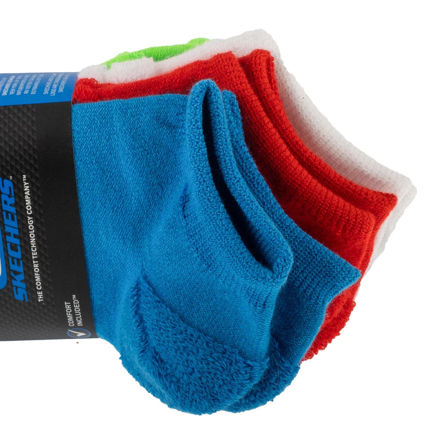 Skechers 6pk Boys Dino Terry Socks S601256-MULT
