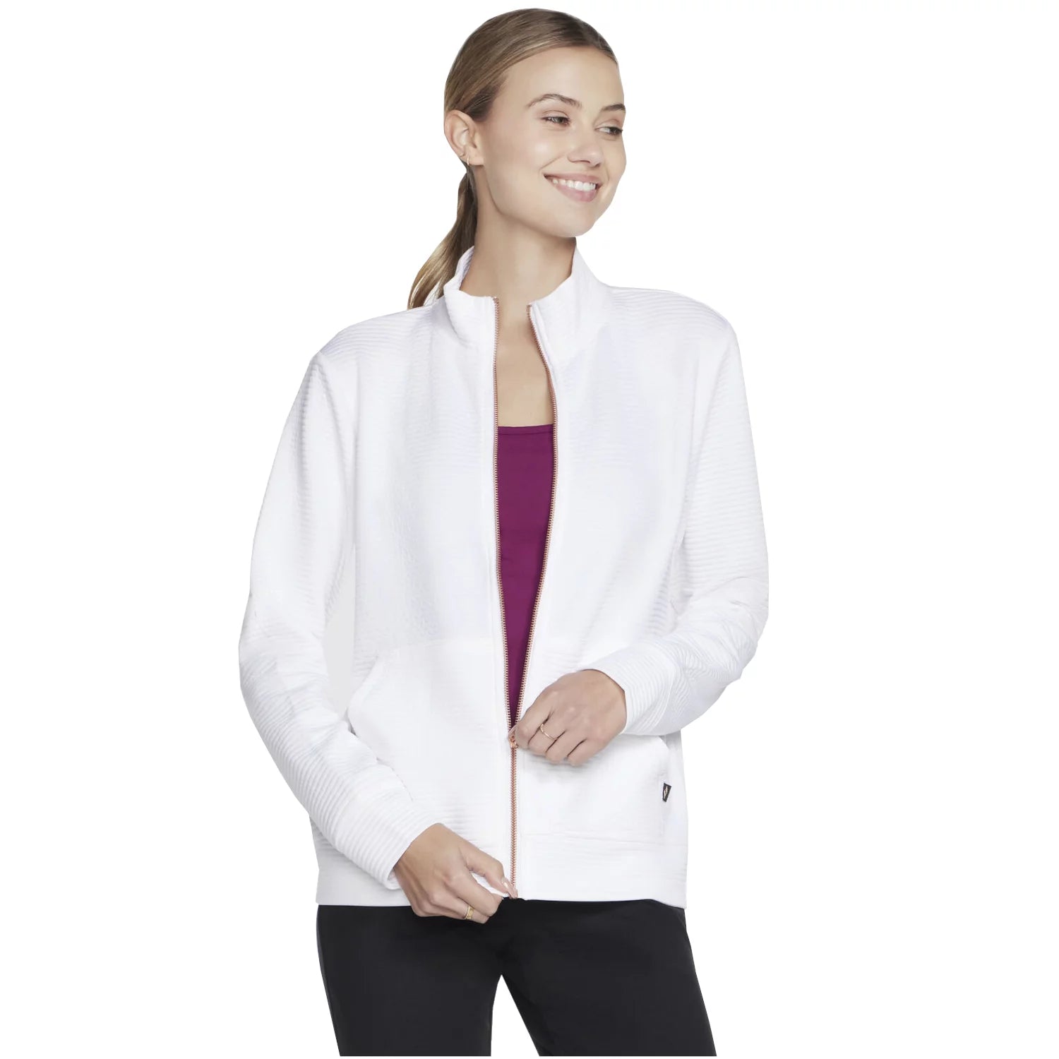 Skechers Go Walk Everywhere Full Zip Hoodless W3JA261-WHT