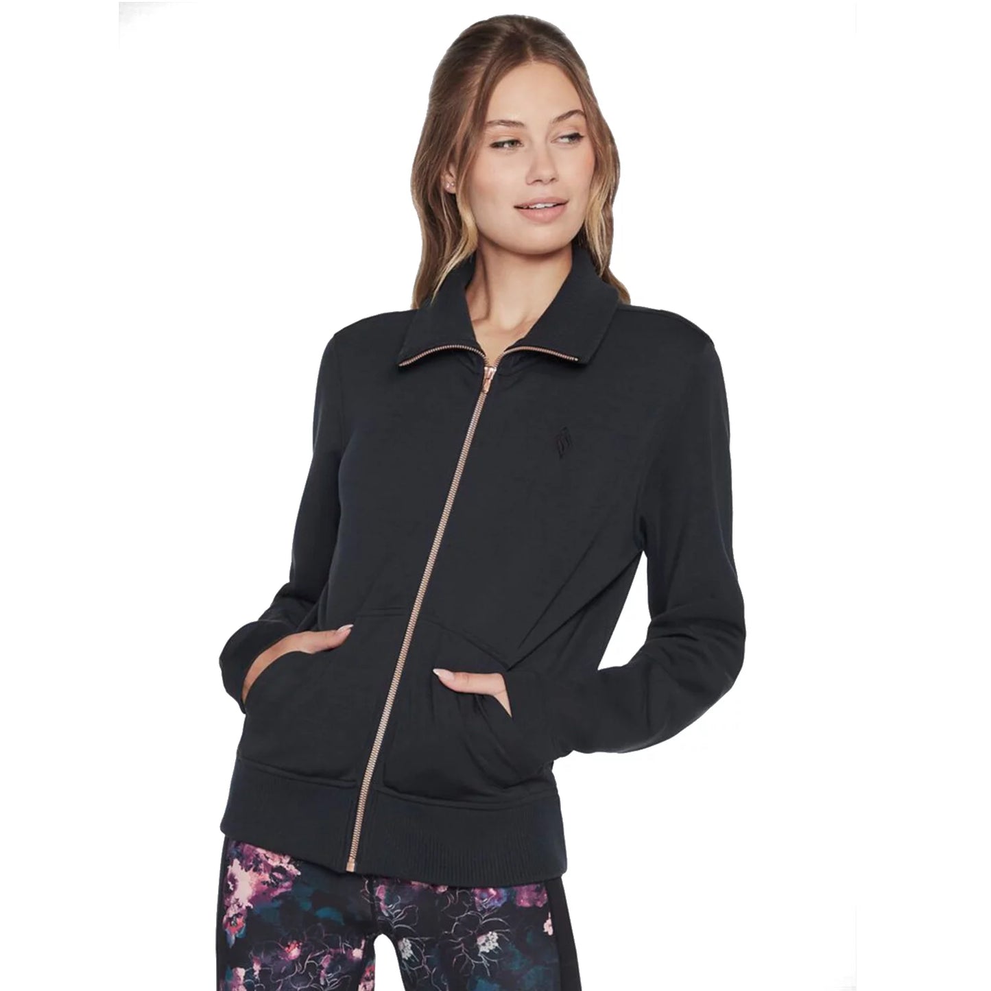 Μπουφάν Skechers Hoodie Hoodie Skechcloud Jacket WJA288-BLK