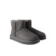 Ugg Australia Classic Mini II Suede Γυναικεία Μποτάκια με Γούνα Γκρι 1016222-GREY