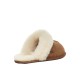 Ugg Australia W Scuffette II Χειμερινές Γυναικείες Παντόφλες με γούνα Chestnut 1106872-CHE