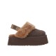 Ugg Australia Χειμερινές Γυναικείες Παντόφλες σε Καφέ Χρώμα 1113474-BCDR