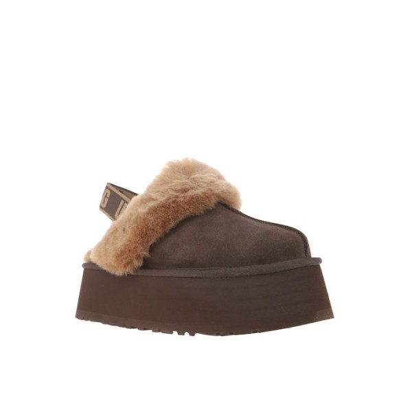 Ugg Australia Χειμερινές Γυναικείες Παντόφλες σε Καφέ Χρώμα 1113474-BCDR