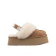 Ugg Australia Χειμερινές Γυναικείες Παντόφλες σε Καφέ Χρώμα Chestnut 1113474-CHE