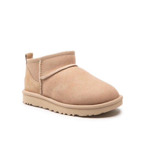 Ugg Australia Classic Ultra Mini Suede Γυναικεία Μποτάκια με Γούνα San 1116109-SAN