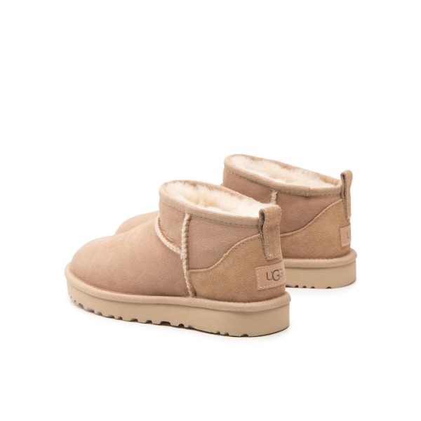 Ugg Australia Classic Ultra Mini Suede Γυναικεία Μποτάκια με Γούνα San 1116109-SAN