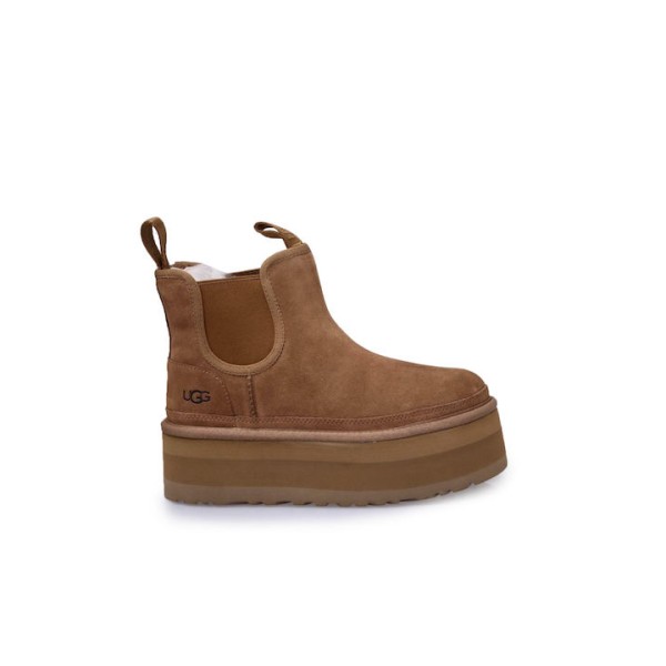 Ugg Neumel Platform   Suede Γυναικεία Chelsea Μποτάκια Ταμπά 1134526-CHE