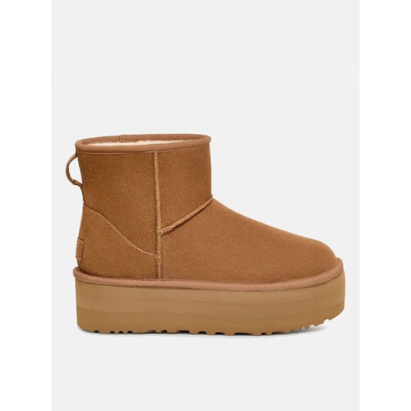 Ugg Australia Classic Mini Platform Γυναικεία Μποτάκια με Πλατφόρμα Καφέ 1134991-CHE