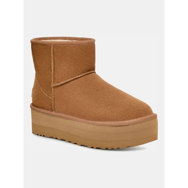 Ugg Australia Classic Mini Platform Γυναικεία Μποτάκια με Πλατφόρμα Καφέ 1134991-CHE