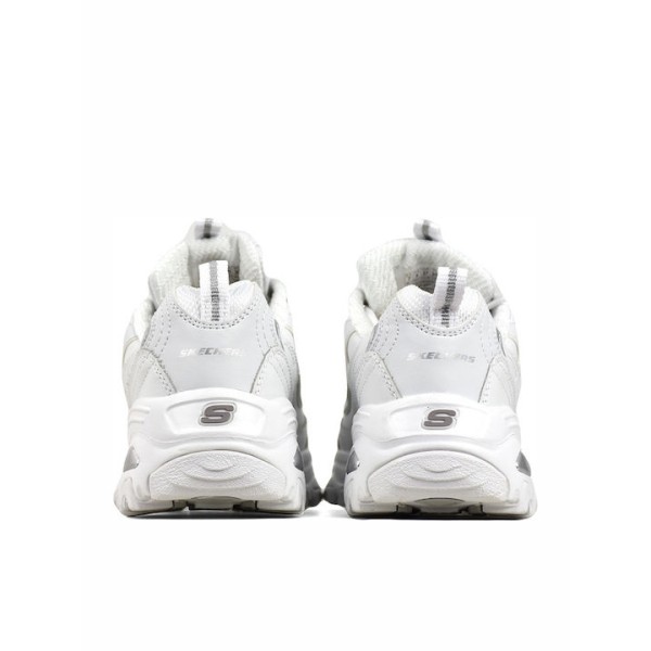 Skechers D'Lites Fresh Start Γυναικεία Chunky Sneakers Λευκά