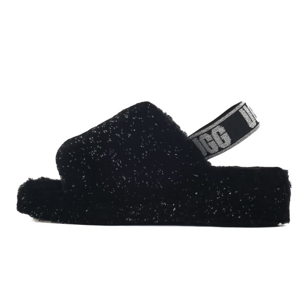 UGG FLUFF YEAH MET.SPARKLE BLACK W 1125232-BLK