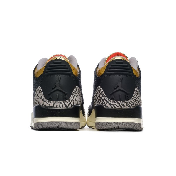 Nike Air Jordan 3 Retro Black Cement Gold