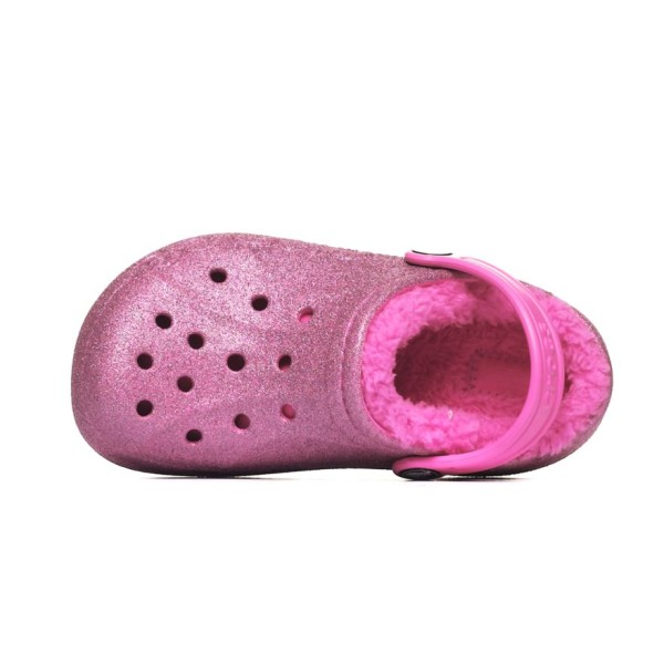 Crocs Baya Lined Glitter Clog K 207656-6QQ