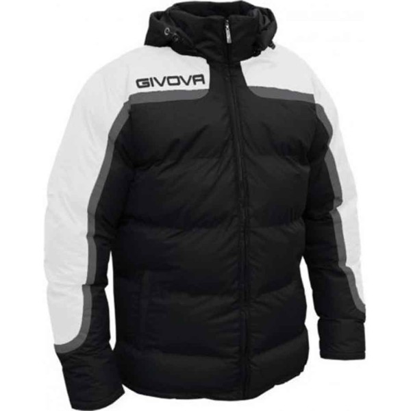 Givova Giubotto Antartide jacket black and white G010 1003