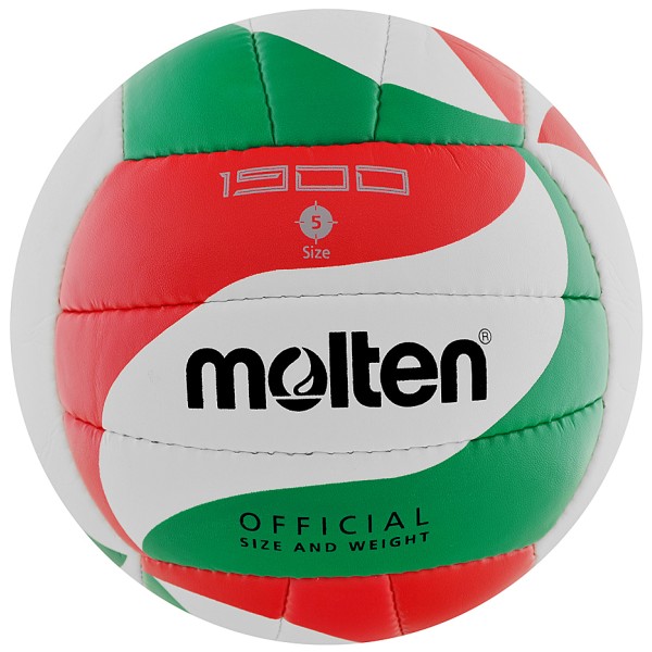 Molten volleyball V5M1900 white, red and green