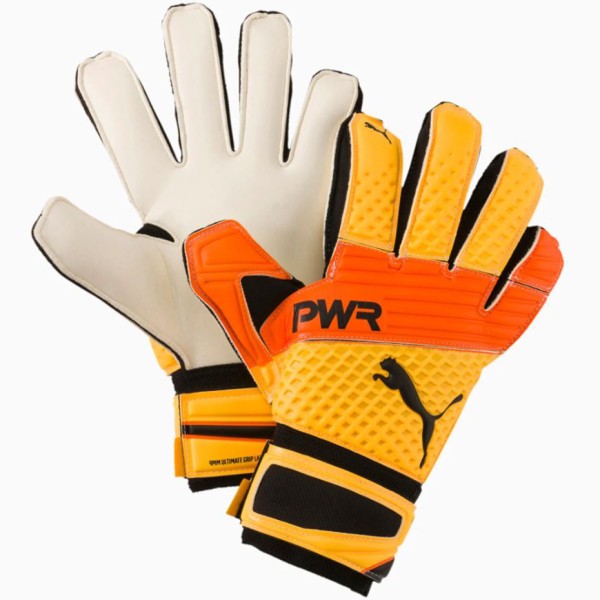 Puma Evo Power Grip 2.3 RC goalkeeper gloves white-orange-yellow 041222 35