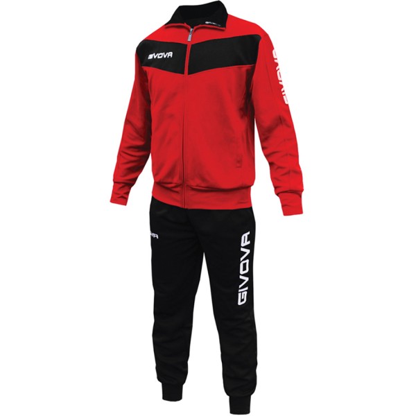 Givova Tuta Visa tracksuit red and black TR018 1210