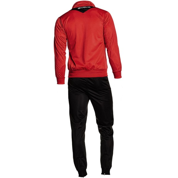 Givova Tuta Visa tracksuit red and black TR018 1210