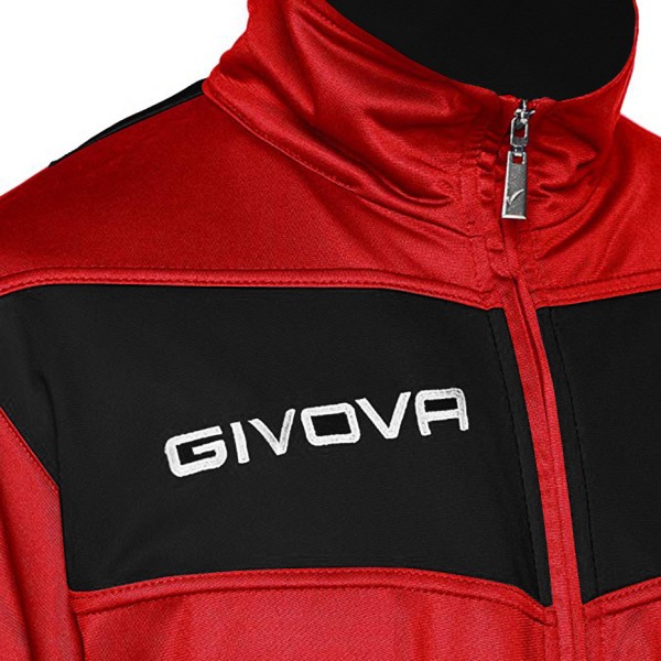 Givova Tuta Visa tracksuit red and black TR018 1210