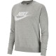 Women's Nike Essentials Crew FLC HBR grey BV4112 063