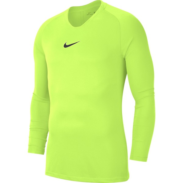 Men's Nike Dry Park First Layer JSY LS lime green t-shirt AV2609 702