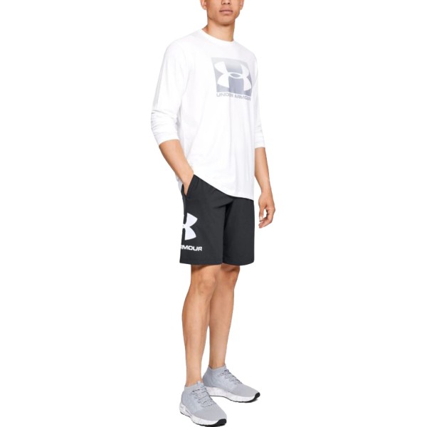 Under Armour men's Sportstyle Cotton Logo shorts black 1329300 001