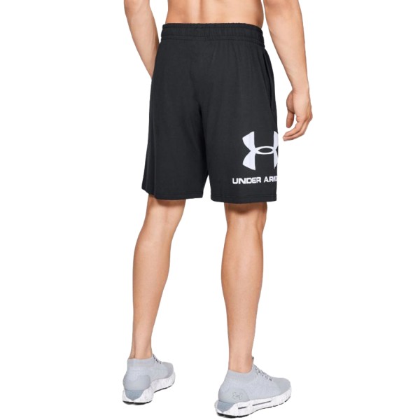 Under Armour men's Sportstyle Cotton Logo shorts black 1329300 001