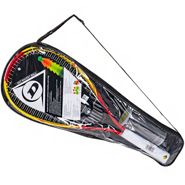 Speedminton Racketball Set Dunlop yellow and red 762091