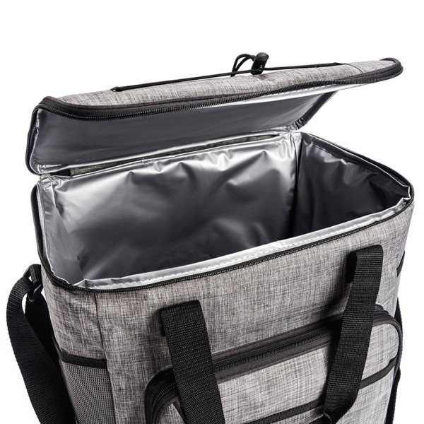 Meteor Frosty grey-black thermal bag 74597