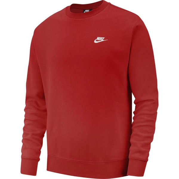 Men's Nike Club Crew BB sweatshirt red BV2662 657