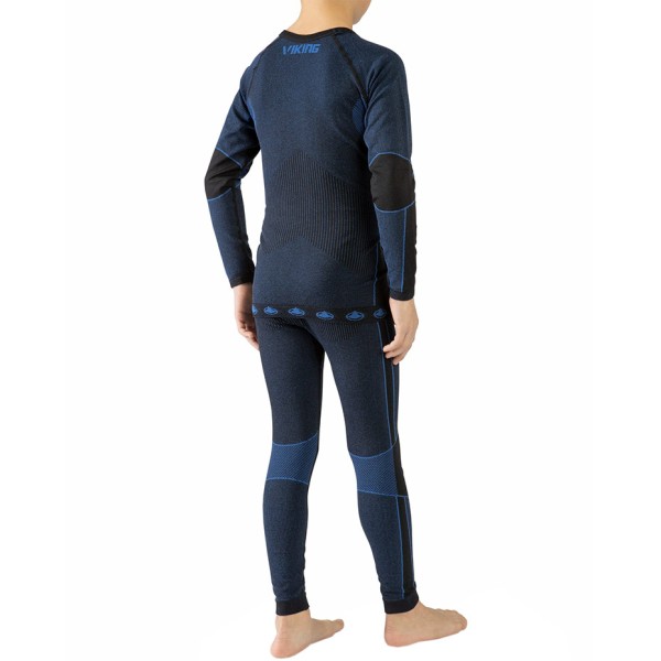 Children's thermal underwear Viking Riko black-blue 500-14-3030-15