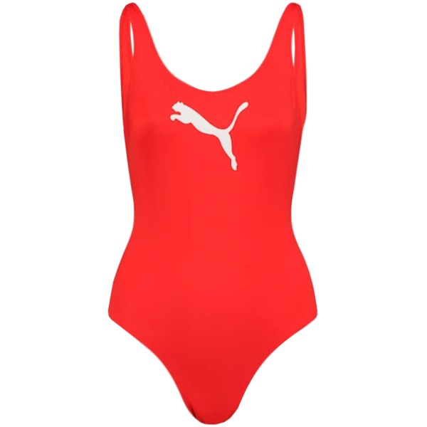 Puma Swim Women Swimsuit 1P red 907685 02