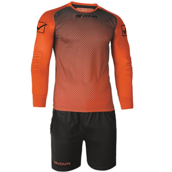 Givova Kit Manchester goalkeeper set orange and black KITP008 0110