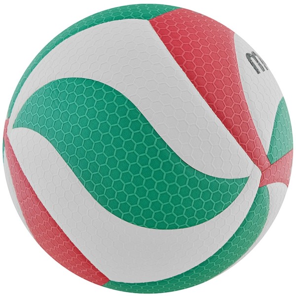 Molten V5M5000 FIVB volleyball white, red and green