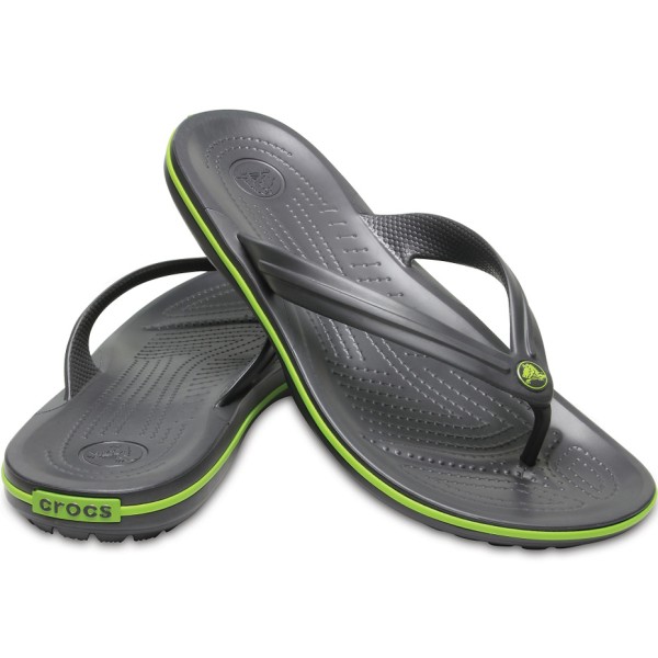 Crocs Crocband Flip Flops graphite-green 11033 0A1