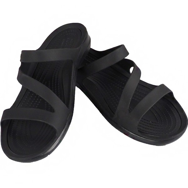 Women's flip flops Crocs Swiftwater Sandal W black 203998 060