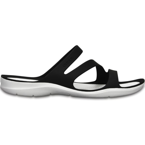 Women's flip-flops Crocs Swiftwater Sandal W black and white 203998 066