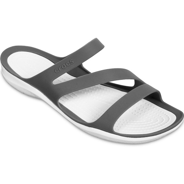 Women's flip-flops Crocs Swiftwater Sandal W grey and white 203998 06X