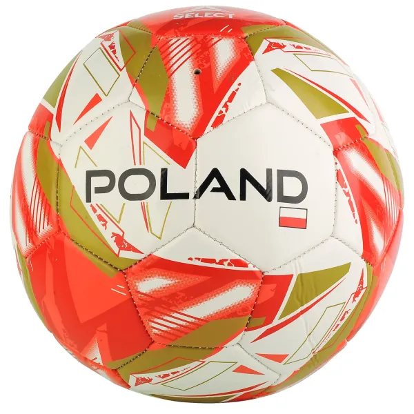 Select Poland Flag Ball POLAND WHT-RED