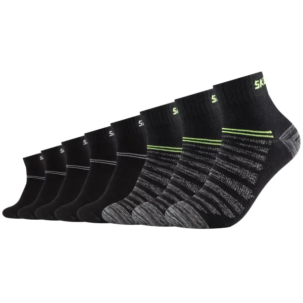 Skechers 3PPK Wm Mesh Ventilation Quarter Socks SK42017-9997