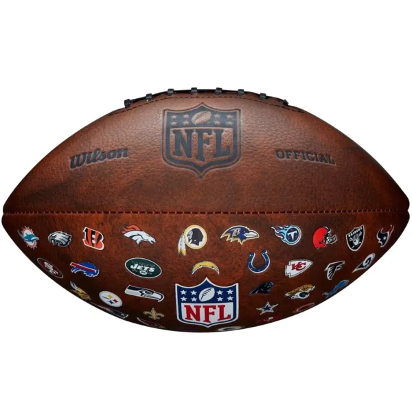 Wilson NFL JR Throwback FB 32 Team Logo Ball WTF1534XBNFL