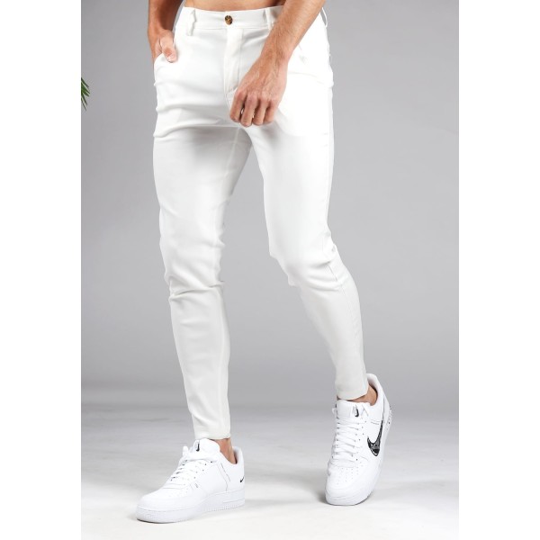 Chino OEM Allwhite Λευκό skinny fit