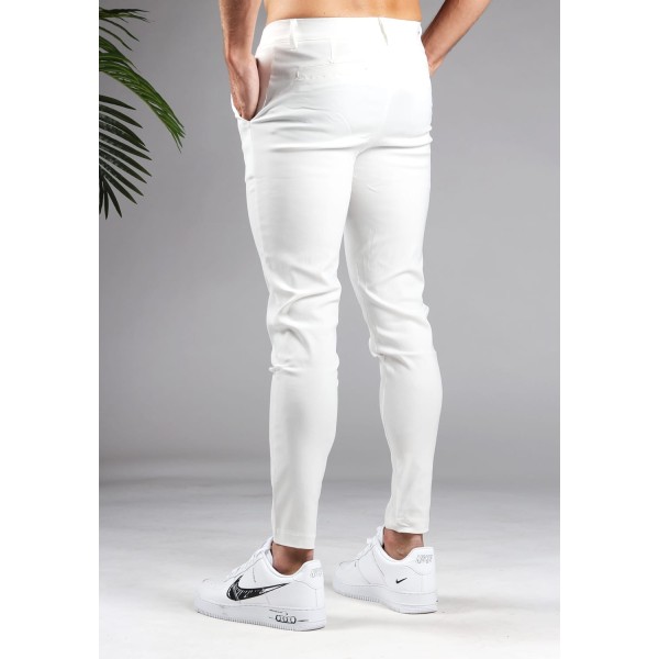 Chino OEM Allwhite Λευκό skinny fit