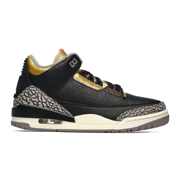 Nike Air Jordan 3 Retro Black Cement Gold