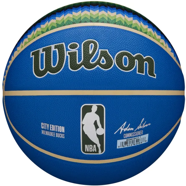 Wilson NBA Team City Collector Milwaukee Bucks Ball WZ4016417ID